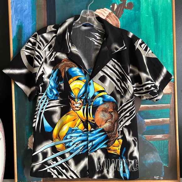 Marvel Wolverine Graphic Kids Shirt - Black and Yellow M 12 - Picture 1 of 16